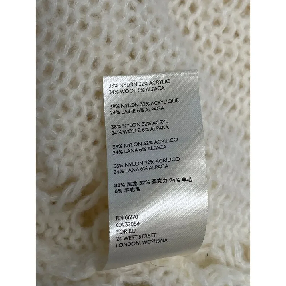 Free People Snowball Ivory Knit Sweater